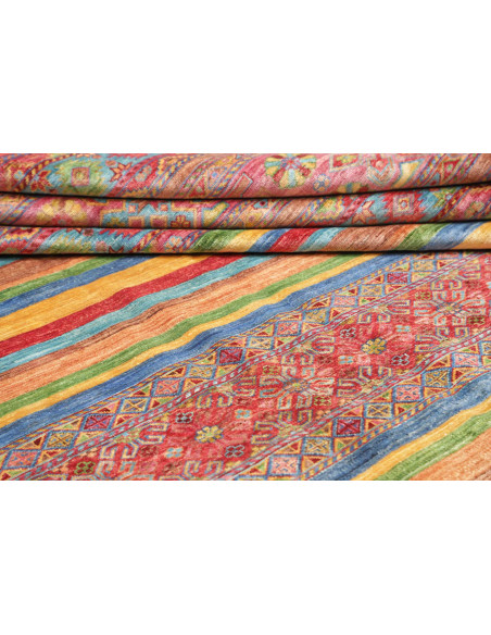 Rug Samarkand Pakistan 269x368 Red Blue