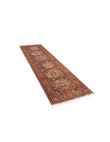Tappeto Samarkand Pakistan 83x278 Marrone Ruggi