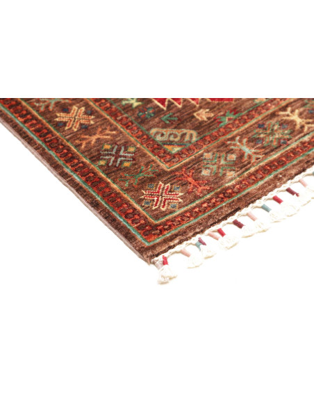 Tappeto Samarkand Pakistan 83x278 Marrone Ruggi