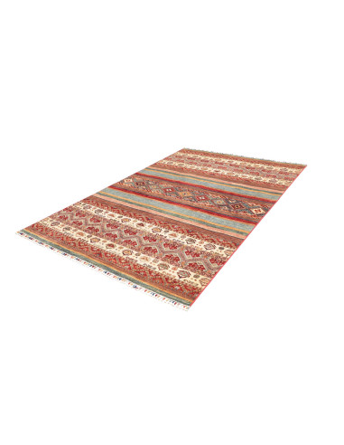 Tappeto Samarkand Pakistan 164x239 Rosso Terrac