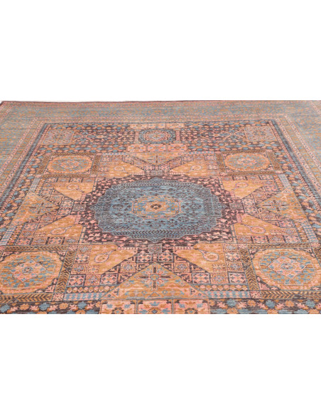 Tappeto Mamlouk Pakistan 276x356 Blu Polveroso