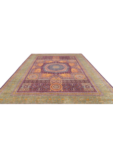 Rug Mamlouk Pakistan 277x350 Teal Purple