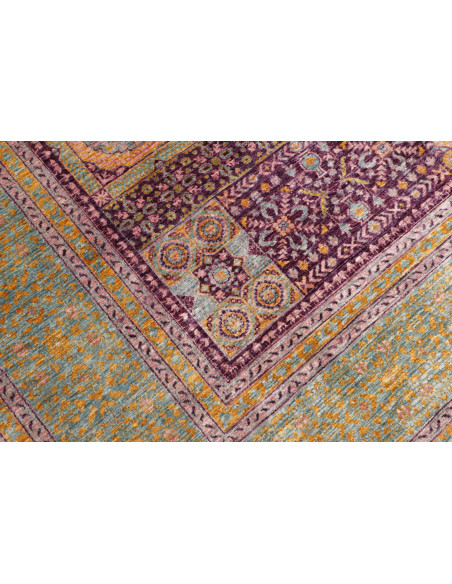 Rug Mamlouk Pakistan 277x350 Teal Purple