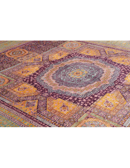 Rug Mamlouk Pakistan 277x350 Teal Purple