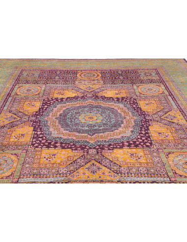 Rug Mamlouk Pakistan 277x350 Teal Purple