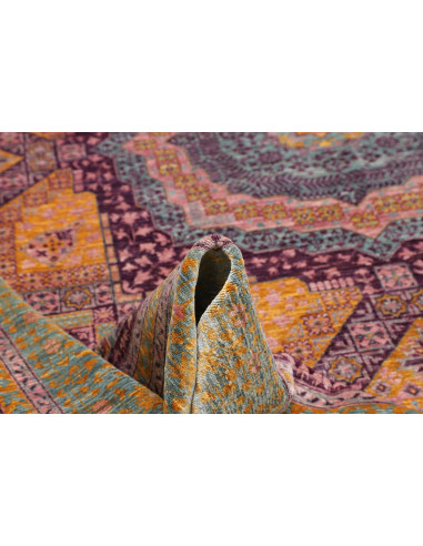 Rug Mamlouk Pakistan 277x350 Teal Purple