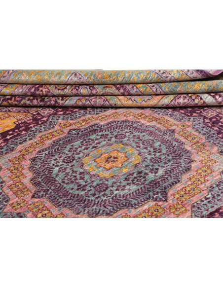 Rug Mamlouk Pakistan 277x350 Teal Purple