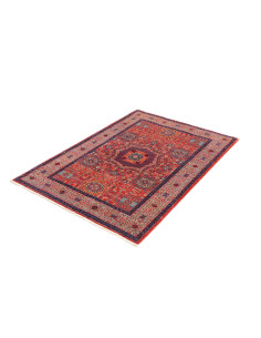 Tappeto Mamlouk Pakistan 103x147 Rosso Blu 2
