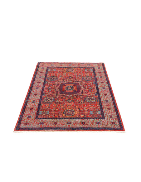 Tappeto Mamlouk Pakistan 103x147 Rosso Blu