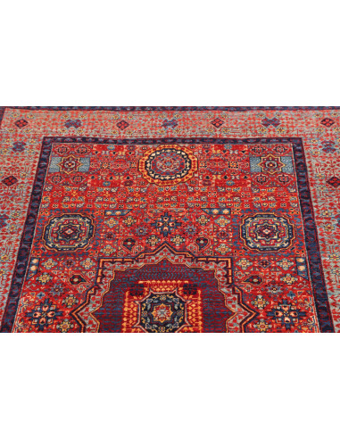 Tappeto Mamlouk Pakistan 103x147 Rosso Blu