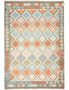 Kilim 208x299 Cm Kilim, Afghanistan, Hand-carded Wool warp: