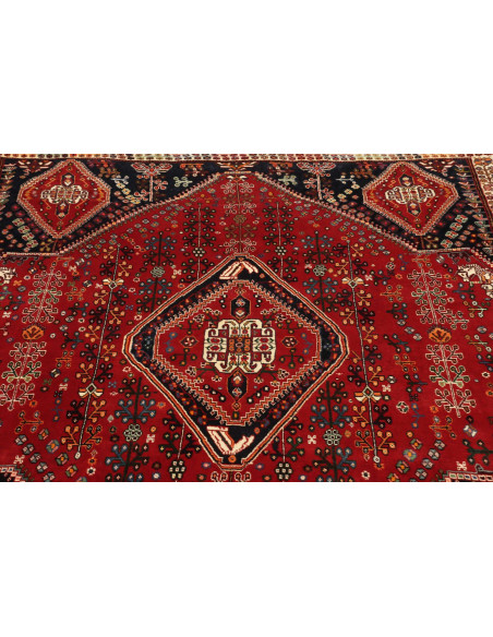 163x260 Cm Qashqai, Persia, Lana ordito In Lana, 200.000