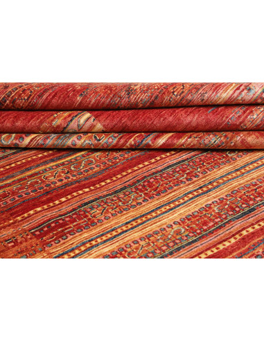 Rug Siva Pakistan 276x360 Terracotta Red Gold
