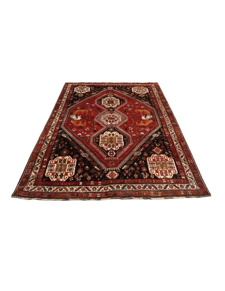 Shiraz 182x270 Cm Shiraz, Persia, Hand-carded Wool warp: