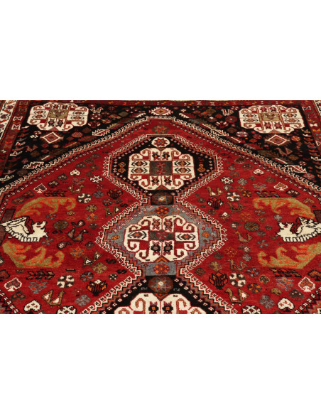 Shiraz 182x270 Cm Shiraz, Persia, Lana Cardata A Mano