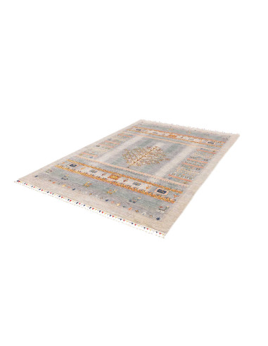 Tappeto Siva Pakistan 173x238 Blu-grigio Crema