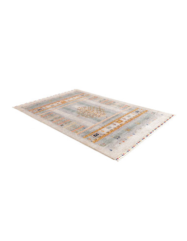 Tappeto Siva Pakistan 173x238 Blu-grigio Crema