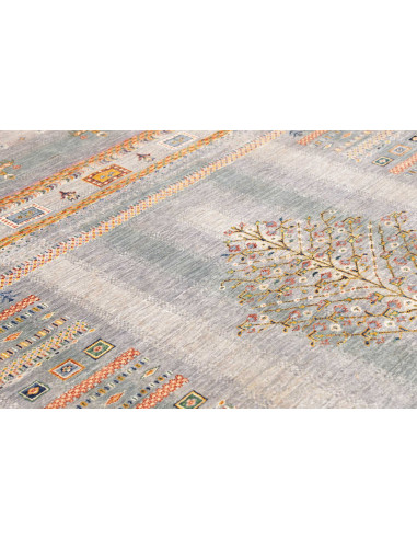 Tappeto Siva Pakistan 173x238 Blu-grigio Crema