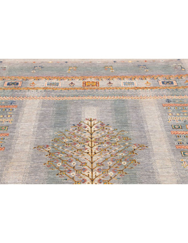 Tappeto Siva Pakistan 173x238 Blu-grigio Crema
