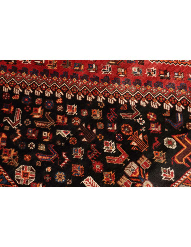 Shiraz 163x285 Cm Shiraz, Persia, Lana Cardata A Mano,