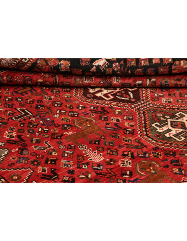 Shiraz 163x285 Cm Shiraz, Persia, Lana Cardata A Mano,