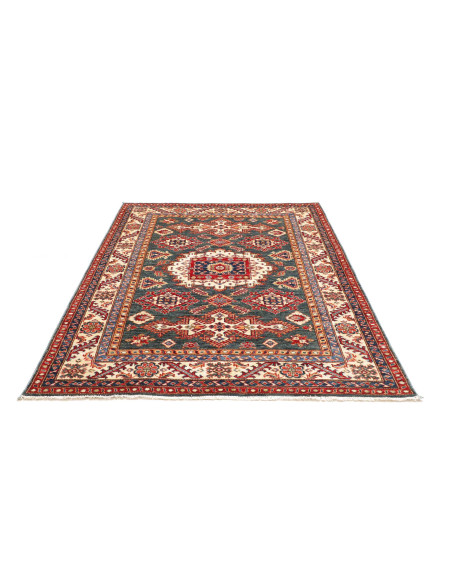 Kazak Fine 153x191 Cm Kazak Fine, Pakistan, Hand-carded Wool