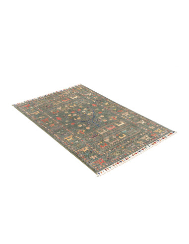Hand-carded Wool (warp: