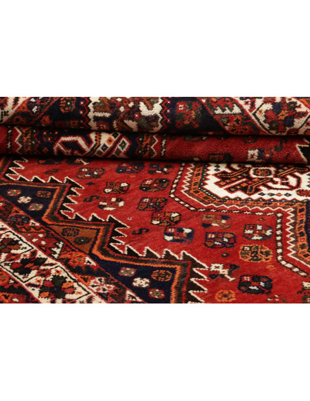 Shiraz 160x258 Cm Shiraz Persia Lana Cardata A Mano Cotone