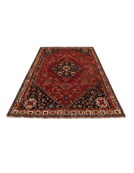 Shiraz 180x283 Cm Shiraz, Persia, Lana Cardata A Mano