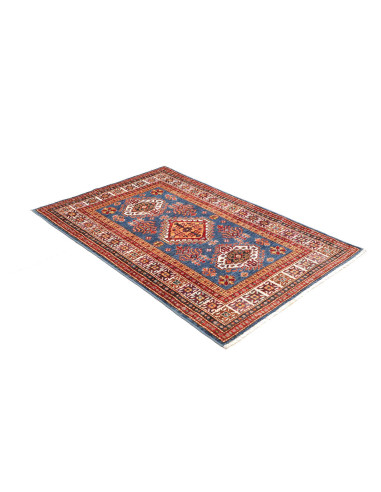 Kazak Fine 99x151 Cm Kazak Fine, Pakistan, Hand-carded Wool,