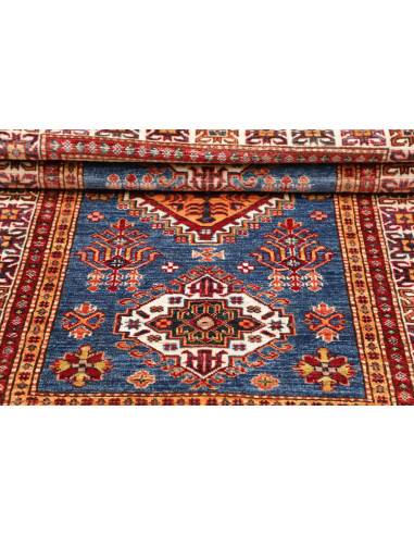 Kazak Fine 99x151 Cm Kazak Fine, Pakistan, Hand-carded Wool,