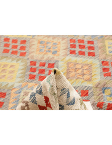 Kilim 207x292 Cm Kilim Afghanistan, Hand-carded Wool (warp: