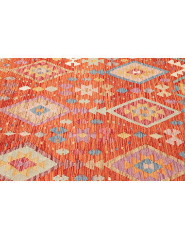 Kilim 200x296 Cm Kilim, Afghanistan, Lana Cardata A Mano,