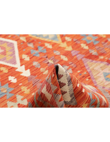 Kilim 200x296 Cm Kilim, Afghanistan, Lana Cardata A Mano,