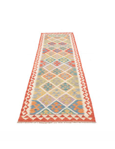 Kilim 81x294 Cm Kilim, Afghanistan, Hand-carded Wool, 0.3 Cm 2
