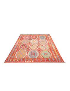 Kilim 184x258 Cm Kilim, Afghanistan, Hand-carded Wool (warp: 2