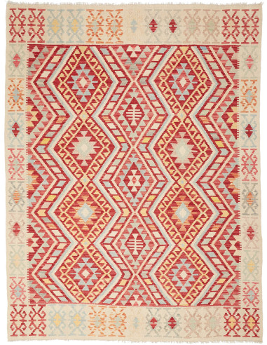 Kilim 182x242 Cm Kilim, Afghanistan, Lana Cardata A Mano