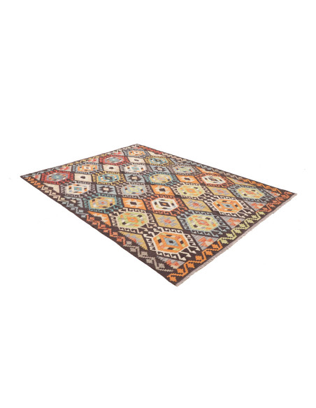 Kilim 183x246 Cm Kilim, Afghanistan, Lana Cardata A Mano,