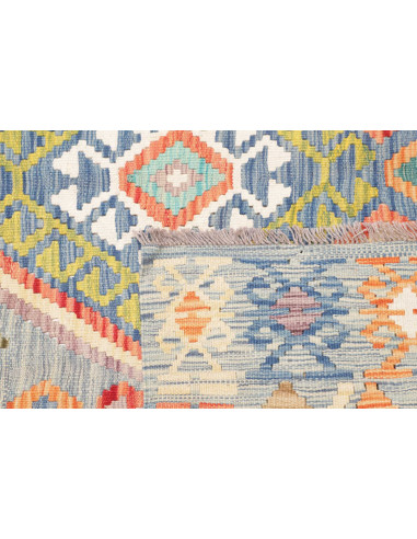 Kilim 146x206 Cm Kilim, Afghanistan, Lana Cardata A Mano,