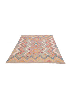 Kilim 150x196 Cm Kilim, Afghanistan, Hand-carded Wool, 2