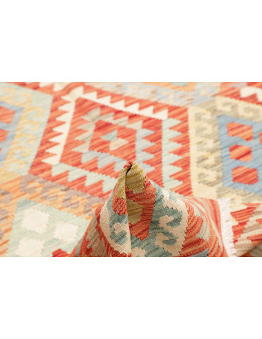 Kilim 150x192 Cm Kilim, Afghanistan, Lana Cardata A Mano,