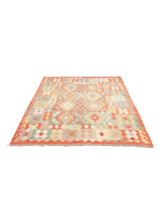 Kilim 150x193 Cm Kilim, Afghanistan, Lana Cardata A Mano 2