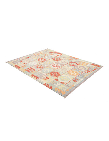 Kilim 150x193 Cm Kilim Afghanistan Hand-carded Wool Cotton