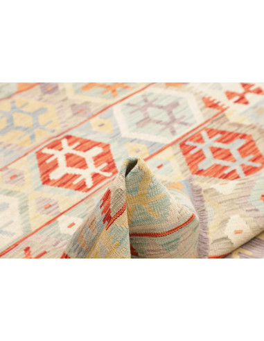 Kilim 150x193 Cm Kilim Afghanistan Hand-carded Wool Cotton
