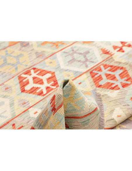 Kilim 150x193 Cm Kilim Afghanistan Hand-carded Wool Cotton