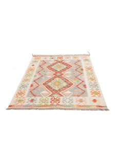 Kilim 122x175 Cm Kilim Afghano In Lana Cardata A Mano 2