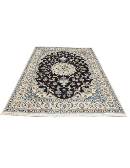 Tappeto Nain Kashmar Persia bianco grigio 165x245