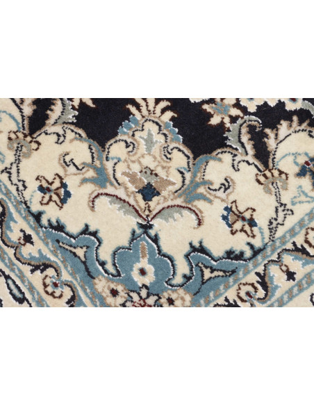 Tappeto Nain Kashmar Persia bianco grigio 165x245