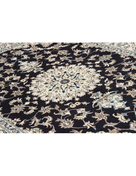 Tappeto Nain Kashmar Persia bianco grigio 165x245