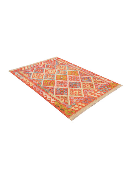 Kilim 126x180 Cm Kilim, Afghanistan, Hand-carded Wool (warp: